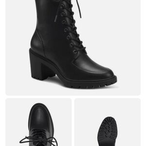 Alfani Black Lace-Up Boots